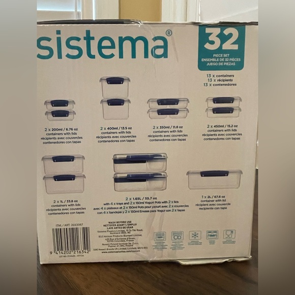 Sistema 32-Piece Food Storage Container Set - Picture 2 of 5